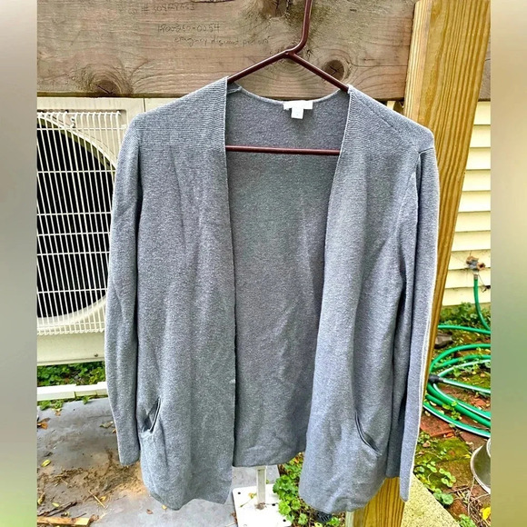 J. Jill Womens Wool Silk Blend Long Sleeve Open Knit Soft Cardigan Size M - Picture 1 of 5